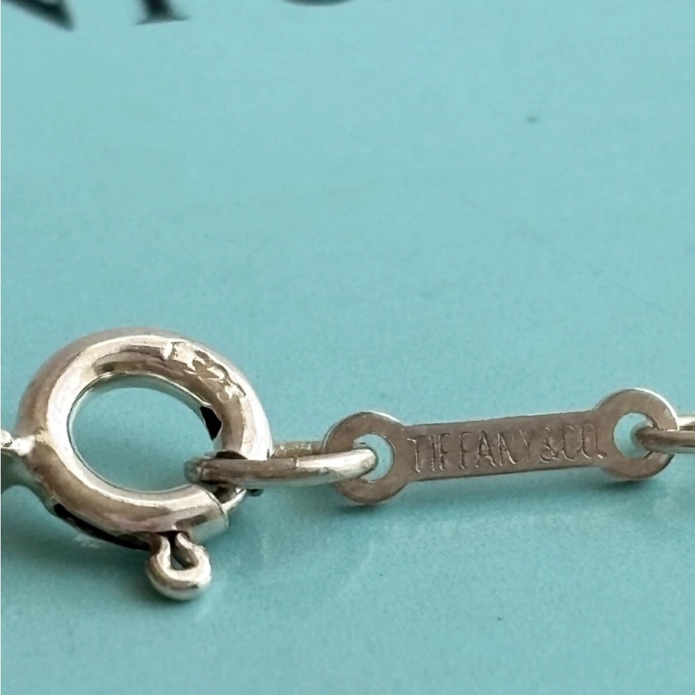 Tiffany & Co. 💯% Auth Infinity Cross Necklace w/Pouch ✨925 Sterling ✨EUC✨ - Picture 6 of 8